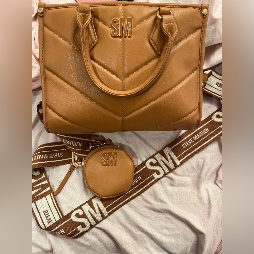 Steve Madden Brown Handbag With Strap